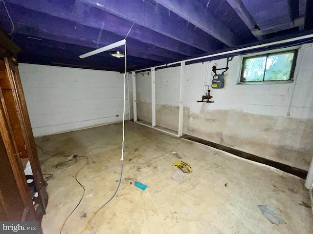 5501 W Forest Park Ave, Baltimore, MD 21207 - basement with gas meter