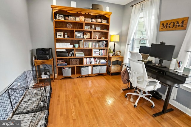70 Marjessa Dr, Gilbertsville, PA 19525 - office area featuring wood finished floors and baseboards