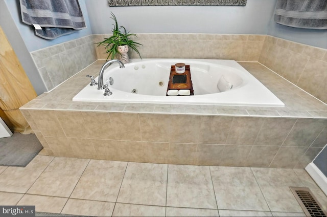 70 Marjessa Dr, Gilbertsville, PA 19525 - full bath with tile patterned floors and a whirlpool tub