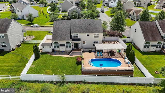 70 Marjessa Dr, Gilbertsville, PA 19525 - aerial view of residential area with a pool area