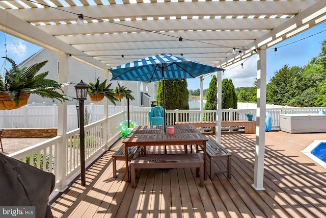 70 Marjessa Dr, Gilbertsville, PA 19525 - deck featuring a pergola and outdoor dining space