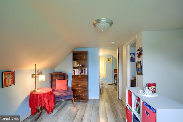 1806 Suncrest Dr, Carlisle, PA 17013 - sitting room with light wood-style flooring and vaulted ceiling
