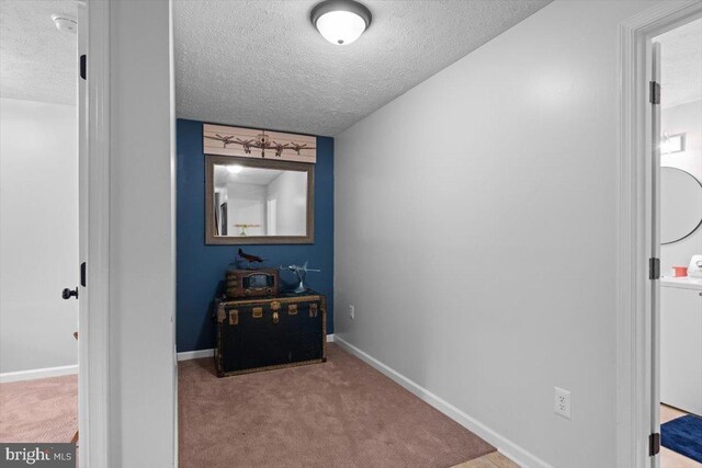 214 Salt Lick Rd, Front Royal, VA 22630 - corridor featuring a textured ceiling and carpet floors