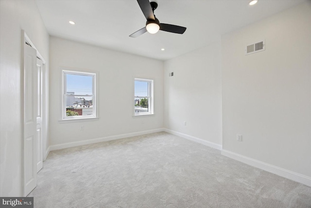 4063 Spring Garden St, Philadelphia, PA 19104 - unfurnished bedroom with carpet flooring, recessed lighting, and ceiling fan