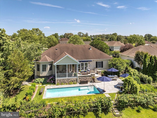 112 W Shore Dr, Milton, DE 19968 - swimming pool with a patio and outdoor lounge area