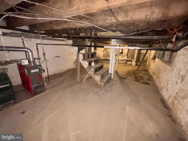 5803 Old Second St, Philadelphia, PA 19120 - unfinished basement with stairway