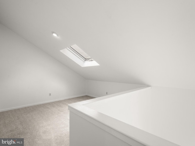 398 Lynetree Dr Unit 11-D, West Chester, PA 19380 - bonus room featuring vaulted ceiling, a skylight, carpet flooring, and recessed lighting
