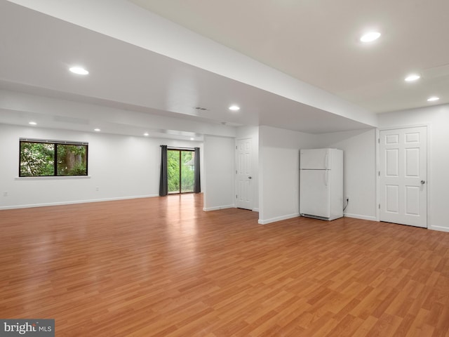 398 Lynetree Dr Unit 11-D, West Chester, PA 19380 - spare room featuring recessed lighting and light wood-style flooring