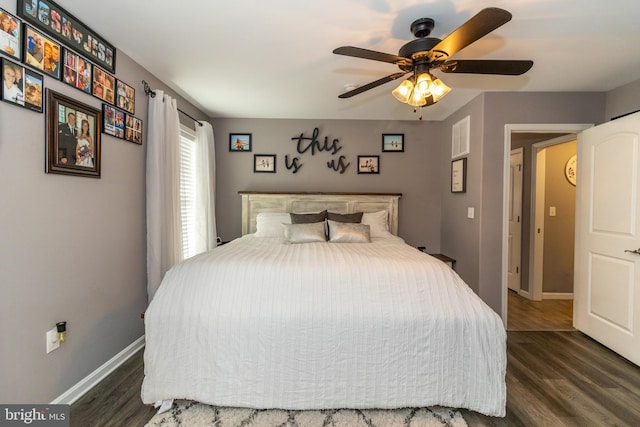 5 N Edinburgh Ct, Houston, DE 19954 - bedroom featuring wood finished floors and ceiling fan