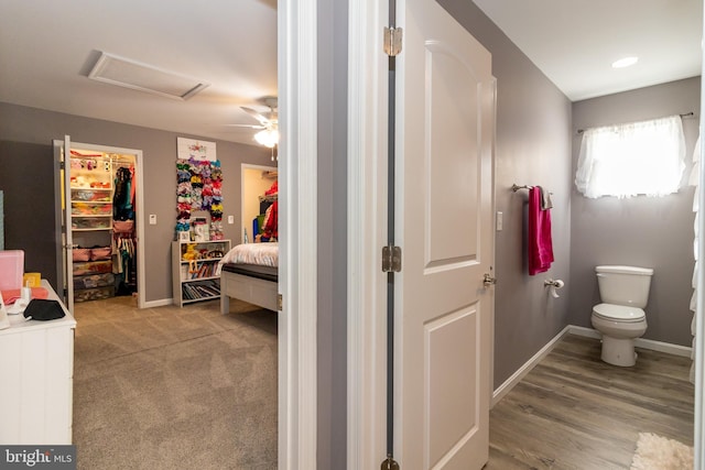 5 N Edinburgh Ct, Houston, DE 19954 - ensuite bathroom featuring toilet and ceiling fan