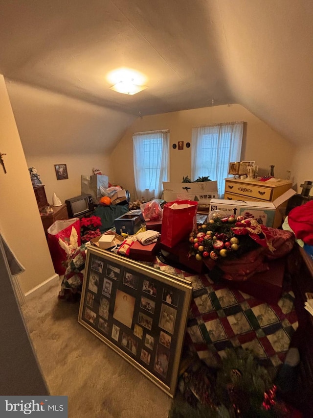 339 W Brookhaven Rd, Brookhaven, PA 19015 - carpeted bedroom with lofted ceiling