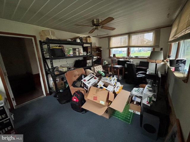 339 W Brookhaven Rd, Brookhaven, PA 19015 - carpeted office featuring a ceiling fan