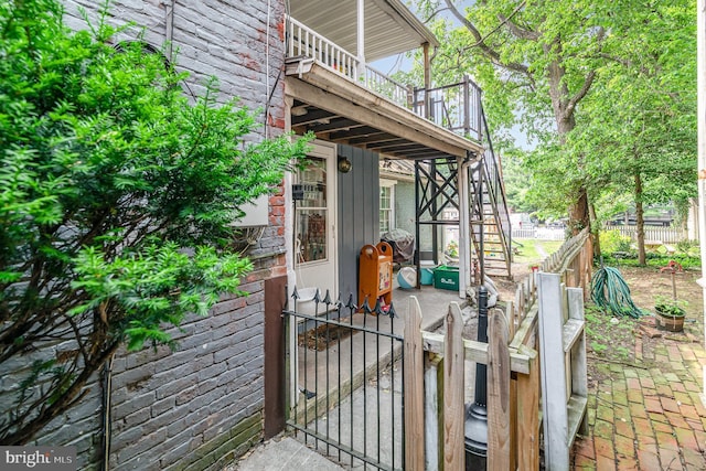 313 E Main St, Mechanicsburg, PA 17055 - view of patio / terrace with stairway