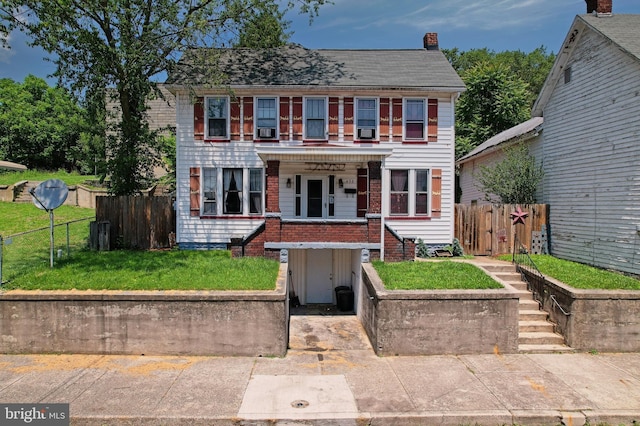 439 Columbia St, Cumberland, MD 21502 - view of front of property with stairs and a chimney