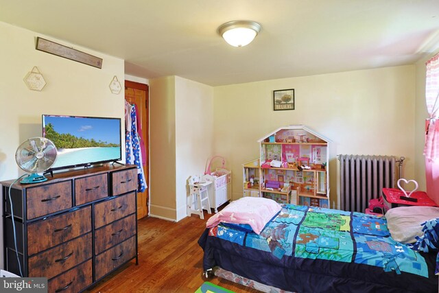 439 Columbia St, Cumberland, MD 21502 - bedroom featuring radiator and wood finished floors