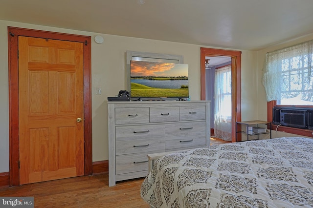 439 Columbia St, Cumberland, MD 21502 - bedroom with wood finished floors and cooling unit