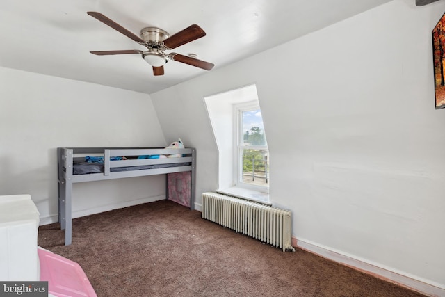 5509 Chew Ave, Philadelphia, PA 19138 - bedroom featuring radiator, carpet flooring, and a ceiling fan