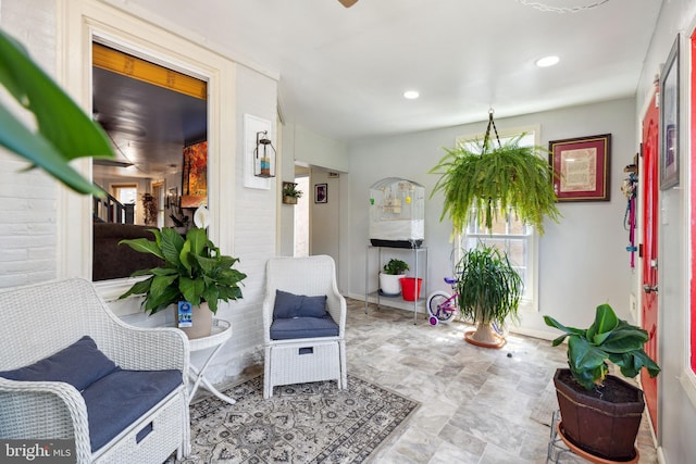5509 Chew Ave, Philadelphia, PA 19138 - sitting room with baseboards and recessed lighting