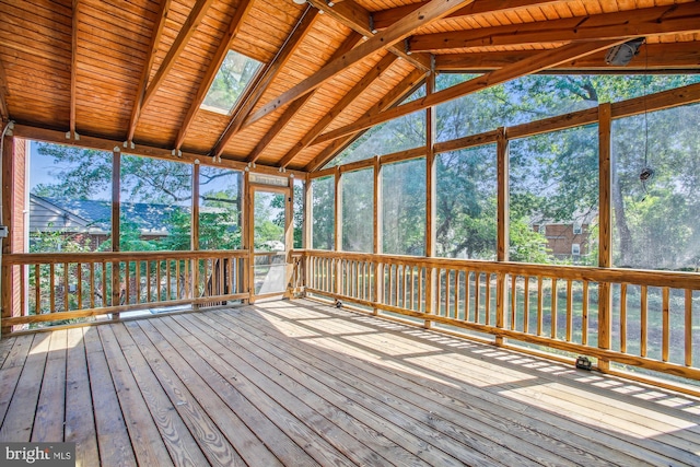 5909 Frederick St, Springfield, VA 22150 - unfurnished sunroom with a skylight