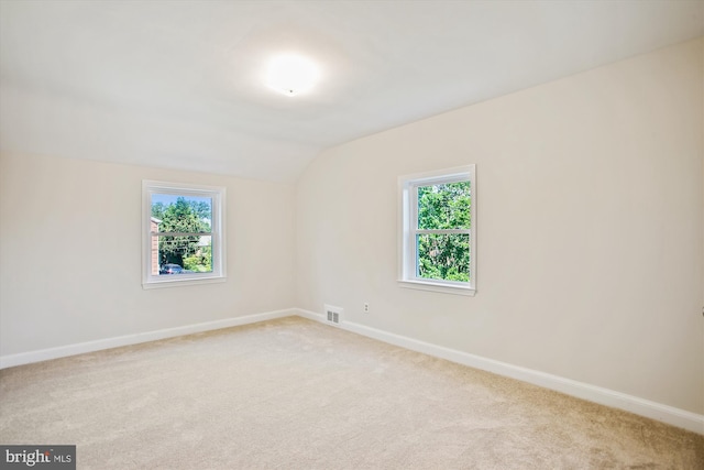 5909 Frederick St, Springfield, VA 22150 - carpeted spare room featuring lofted ceiling and baseboards