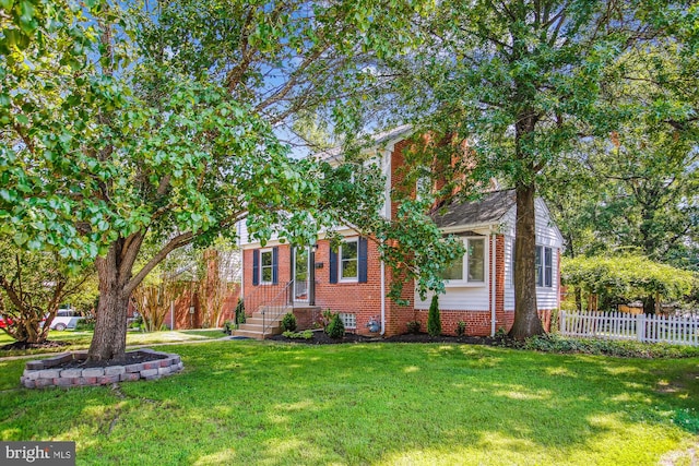 5909 Frederick St, Springfield, VA 22150 - view of property hidden behind natural elements featuring brick siding