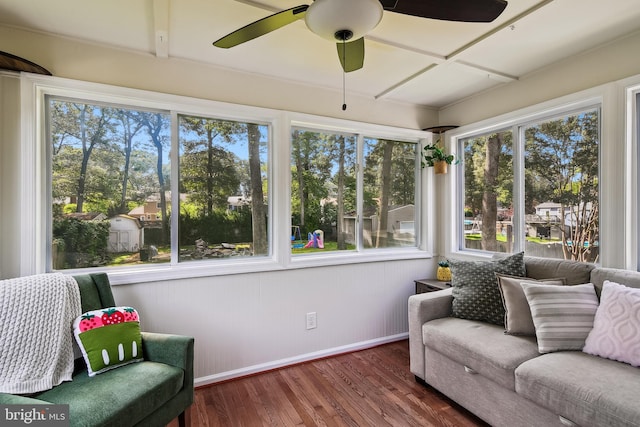 14 Nicholson Dr, Pasadena, MD 21122 - sunroom / solarium with healthy amount of natural light and wood finished floors