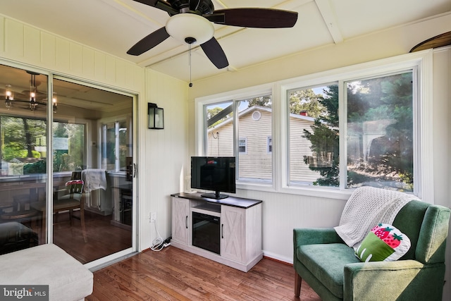 14 Nicholson Dr, Pasadena, MD 21122 - sunroom featuring wood finished floors and a deck