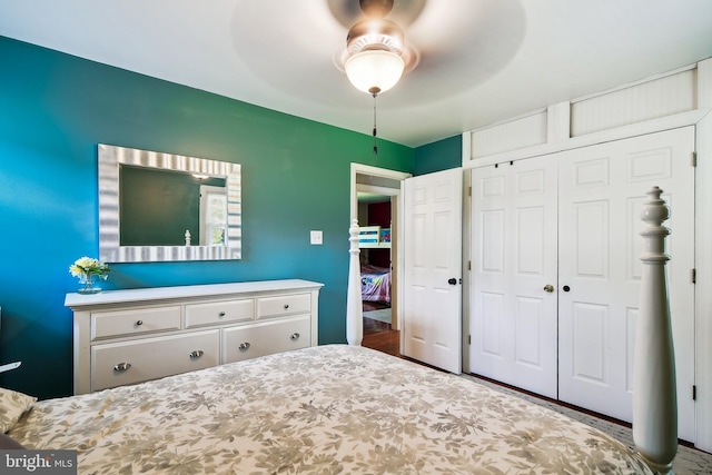 14 Nicholson Dr, Pasadena, MD 21122 - bedroom featuring a closet and a ceiling fan