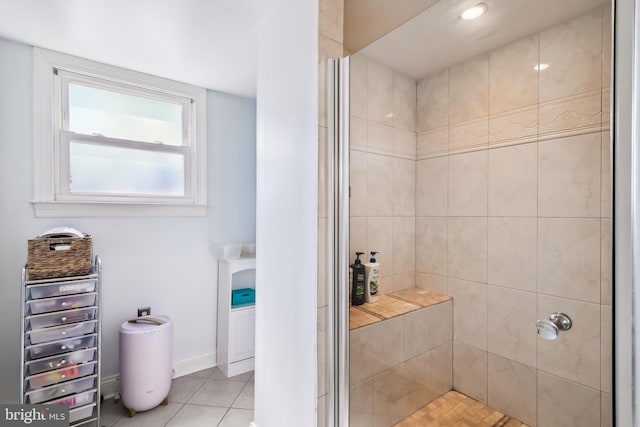 14 Nicholson Dr, Pasadena, MD 21122 - full bath with a stall shower and tile patterned floors