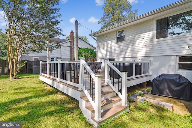 14 Nicholson Dr, Pasadena, MD 21122 - deck with grilling area