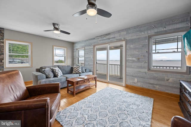 1 Risner Ave, Penns Grove, NJ 08069 - living area with ceiling fan and light wood-style flooring