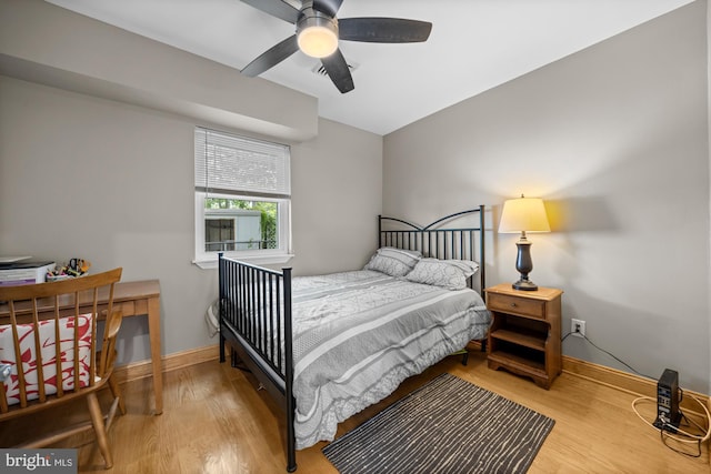 1 Risner Ave, Penns Grove, NJ 08069 - bedroom with wood finished floors and a ceiling fan