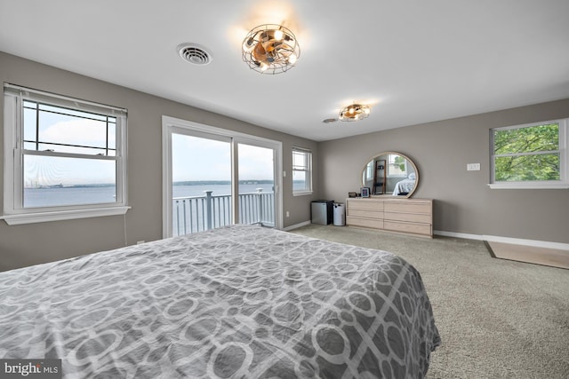 1 Risner Ave, Penns Grove, NJ 08069 - carpeted bedroom featuring access to outside and a water view