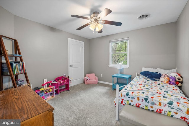 1 Risner Ave, Penns Grove, NJ 08069 - carpeted bedroom featuring baseboards and a ceiling fan