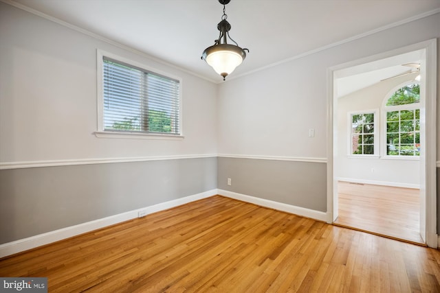 2013 Dayton St, Silver Spring, MD 20902 - unfurnished room with ornamental molding and light wood-style flooring