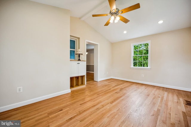 2013 Dayton St, Silver Spring, MD 20902 - unfurnished room featuring light wood finished floors, a ceiling fan, and recessed lighting