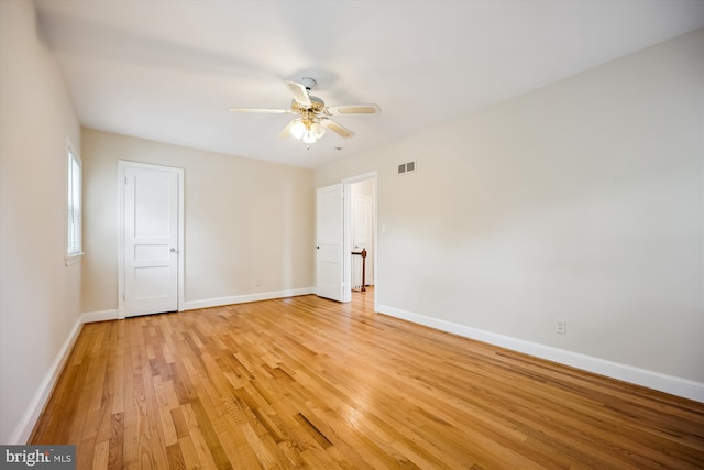 2013 Dayton St, Silver Spring, MD 20902 - empty room with light wood finished floors and ceiling fan