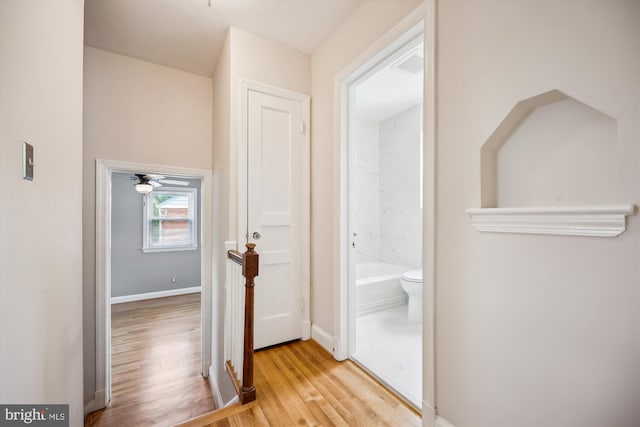 2013 Dayton St, Silver Spring, MD 20902 - hallway with wood finished floors and baseboards
