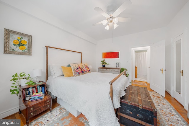 2737 Devonshire Pl NW Unit 321, Washington, DC 20008 - bedroom with wood finished floors and ceiling fan