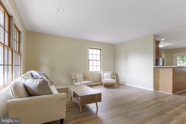4421 Eastwinds, Chincoteague Island, VA 23336 - living room with wood finished floors and recessed lighting