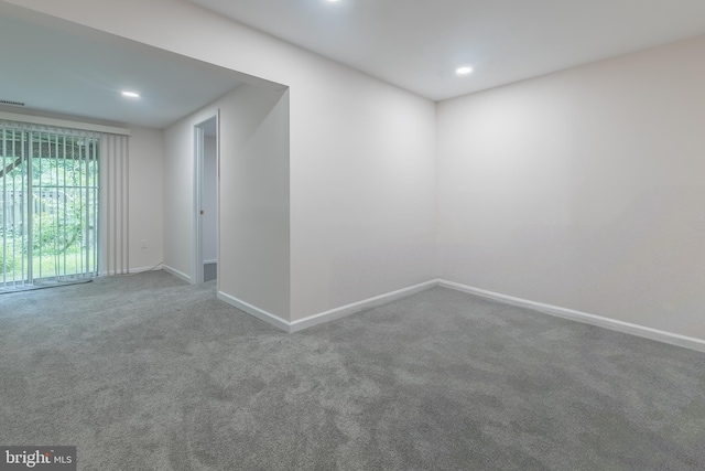 12803 Climbing Ivy Dr, Germantown, MD 20874 - carpeted empty room featuring baseboards and recessed lighting