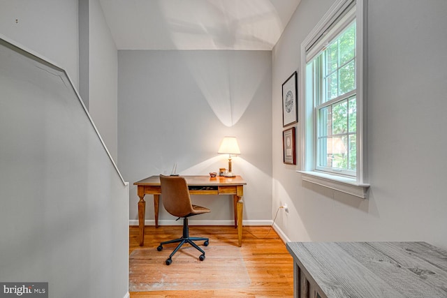 2413 Taylor Ave, Alexandria, VA 22302 - home office featuring healthy amount of natural light and light wood-style floors