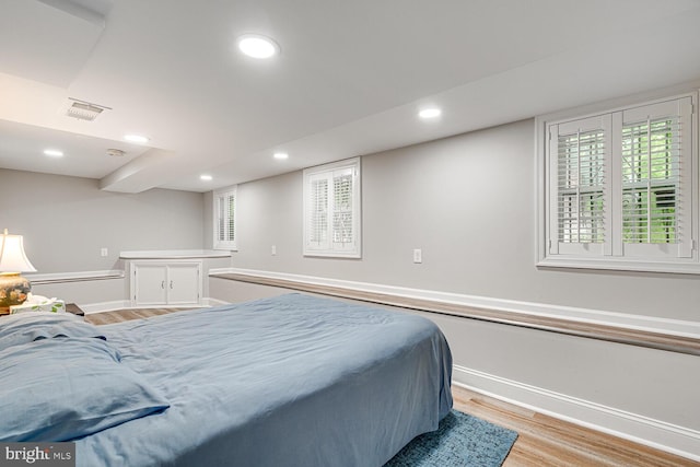 2413 Taylor Ave, Alexandria, VA 22302 - bedroom with light wood-style floors and recessed lighting