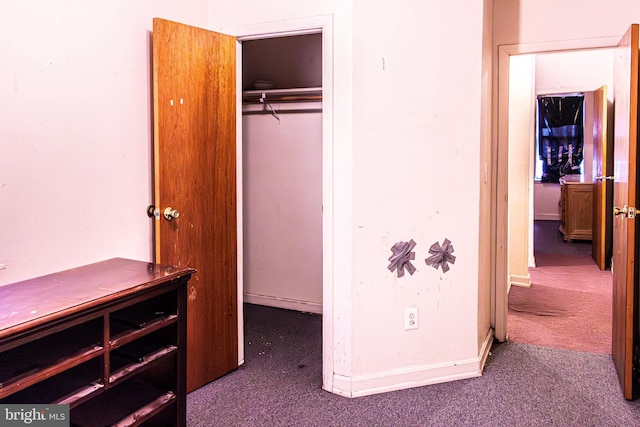 1504 Stricker, Druid, MD 21217 - unfurnished bedroom with carpet floors and a closet