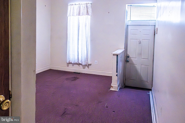 1504 Stricker, Druid, MD 21217 - entrance foyer featuring dark carpet