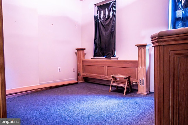 1504 Stricker, Druid, MD 21217 - sitting room featuring carpet and wainscoting