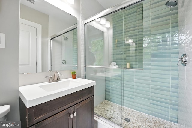 3831 Fulton St NW, Washington, DC 20007 - bathroom with a shower stall and vanity