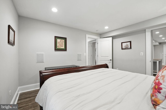 3831 Fulton St NW, Washington, DC 20007 - bedroom featuring recessed lighting and dark wood-style flooring