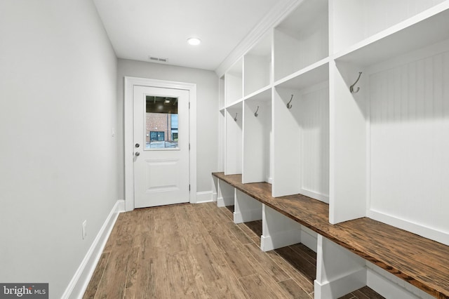 3831 Fulton St NW, Washington, DC 20007 - mudroom with wood finished floors and recessed lighting