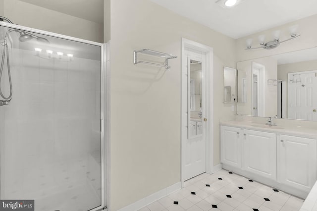 12177 Flowing Water Trl, Clarksville, MD 21029 - full bathroom with a shower stall, vanity, and tile patterned flooring